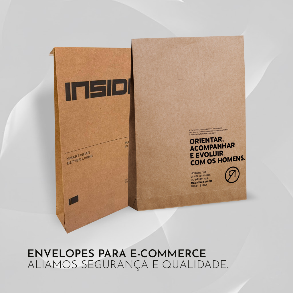 Envelopes de segurança em papel kraft